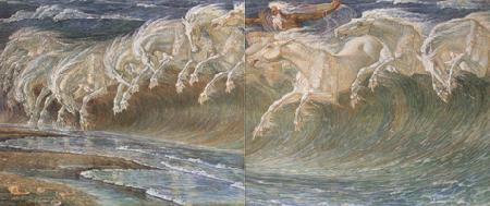 Walter Crane The Horses of Neptune (mk19) France oil painting art